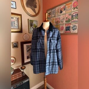 Vintage High Sierra Blue & Black Chore Jacket | Sherpa Lined